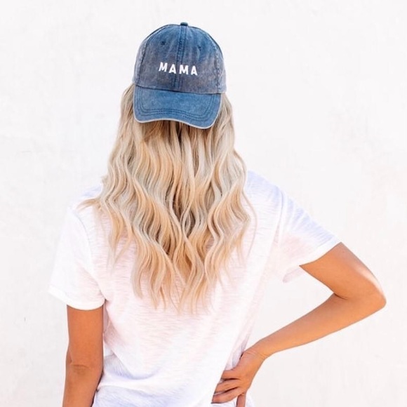 NWOT SPORTSMAN MAMA BASEBALL HATS🧢 X✌️- WASHED BLACK🖤/NAVY💙, OS, BNWOT✨➰💲Per 🧢✨✨ - Picture 6 of 14